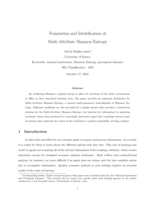 Foundation and Identification of Multi-Attribute Shannon Entropy