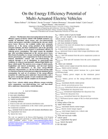 On the Energy Efficiency Potential of Multi-Actuated Electric Vehicles