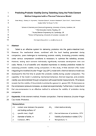 Predicting probiotic viability during tabletting using the finite element method integrated with a thermal tolerance model
