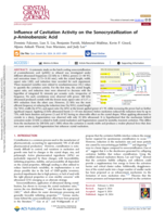 Influence of Cavitation Activity on the Sonocrystallization of p-Aminobenzoic Acid