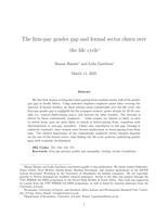 The firm-pay gender gap and formal sector churn over the life cycle