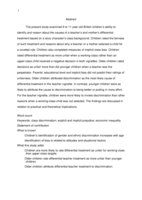 Children’s Perceptions of Social Class Discrimination: The Role of Age and Situational Factors in Evaluating Fairness