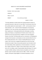 MInd's Eye: Audio-Described Shakespeare