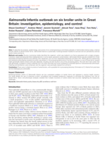 Salmonella Infantis outbreak on six broiler units in Great Britain: investigation, epidemiology, and control