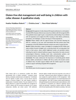 Gluten-free diet management and well-being in children with celiac disease: A qualitative study
