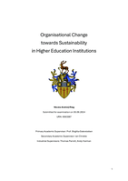 Organisational Change  towards Sustainability in Higher Education Institutions