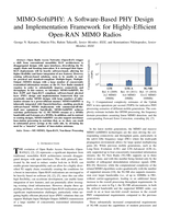 MIMO-SoftiPHY: A Software-Based PHY Design and Implementation Framework for Highly-Efficient Open-RAN MIMO Radios