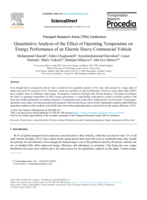Quantitative Analysis of the Effect of Operating Temperature on Energy Performance of an Electric Heavy Commercial Vehicle