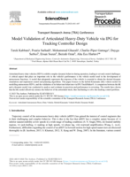 Model Validation of Articulated Heavy-Duty Vehicle via IPG for Tracking Controller Design