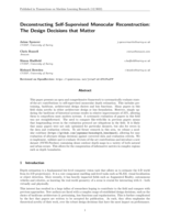 Deconstructing Self-Supervised Monocular Reconstruction: The Design Decisions that Matter