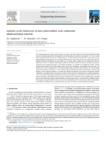 Inelastic cyclic behaviour of steel tubes infilled with rubberised alkali-activated concrete