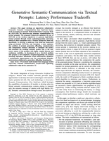 Generative Semantic Communication via Textual Prompts: Latency Performance Tradeoffs
