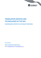 Full report: Analysis of data from NHS trusts - TS&TECH@PSO(FOI)