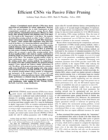 Efficient CNNs via Passive Filter Pruning
