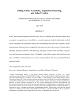 Selling to Buy: Asset Sales, Acquisition Financing, and Value Creation