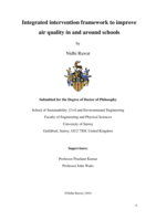 Integrated intervention framework to improve air quality in and around schools