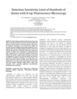 Benchmarking of X-Ray Fluorescence Microscopy with Ion Beam Implanted Samples Showing Detection Sensitivity of Hundreds of Atoms
