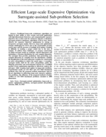 Efficient Large-Scale Expensive Optimization via Surrogate-assisted Sub-problem Selection