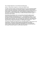 Hydrogen Reduction of Lunar Simulants with Microwaves