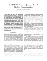 SA-MIMO: Scalable Quantum-Based Wireless Communications