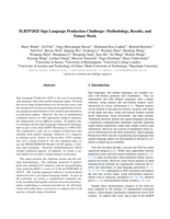 SLRTP2025 Sign Language Production Challenge: Methodology, Results, and Future Work