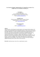 User Practices in Shaping Complementarities for Creating Diverse Systems of Use: Insights from Users in Situations of Hearing Loss