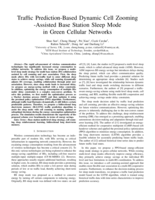 Traffic Prediction-Based Dynamic Cell Zooming-Assisted Base Station Sleep Mode in Green Cellular Networks