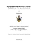 Evaluating Machine Translation of Emotion-loaded Chinese User-generated Content