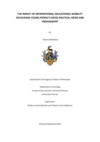 The impact of international educational mobility on Russian young people’s socio-political views and engagement