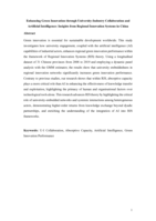 Enhancing green innovation through university–industry collaboration and artificial intelligence: insights from regional innovation systems in China