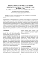 Privacy-Enhancing Decentralised Reputation Systems: A Future Of Work Perspective