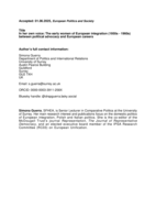 In her own voice: The early women of European integration (1950s - 1960s) between political advocacy and European careers