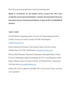 Later-working-life social entrepreneurial identities: a dynamic self-categorisation framework