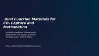 Dual Function Materials for CO2 Capture and Methanation