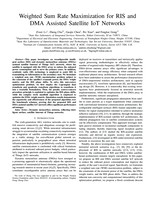 Weighted Sum Rate Maximization for RIS and DMA Assisted Satellite IoT Networks