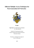 Efficient Multiple Access Techniques for Next-Generation IoT Networks